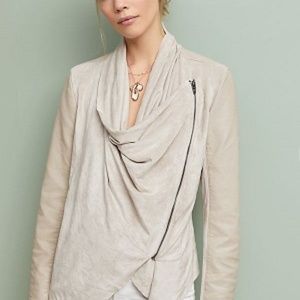 NWT Blank NYC Draped Coat (Suede/Leather)
